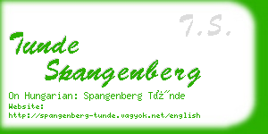 tunde spangenberg business card